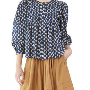 Hunter Bell Daphne Floral Button Top